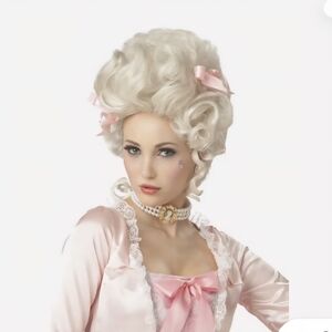 California Costumes Blonde Wig with Pink Bows
